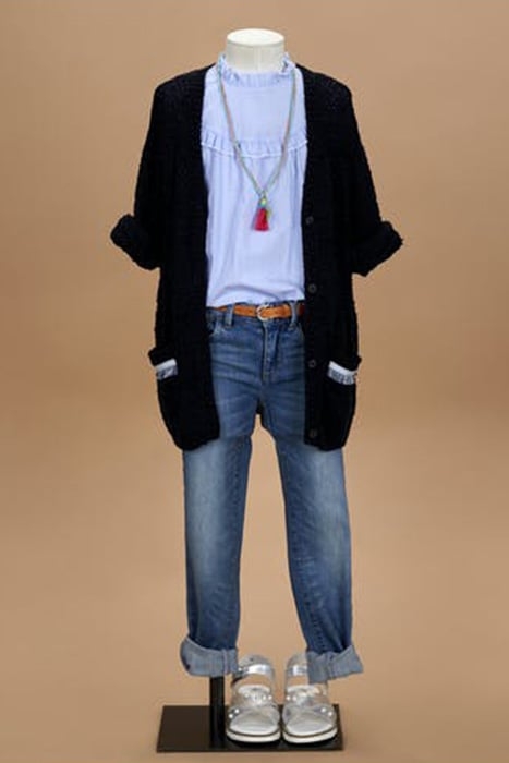 FANTASY KNIT CARDIGAN BLUE 5