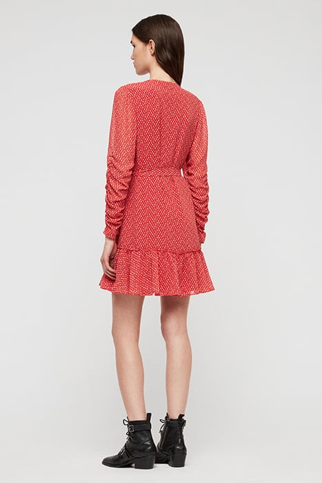 FLORES HEARTS DRESS RED 2