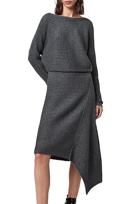 EVA METAL DRESS CHARCOAL GREY 4