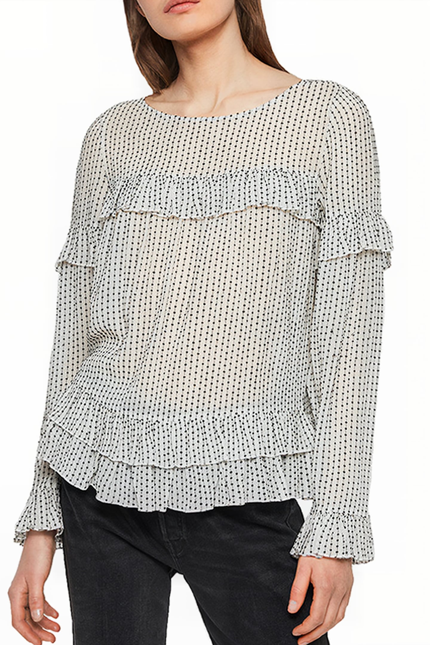 EVIA EMB TOP OYSTER WHITE 1