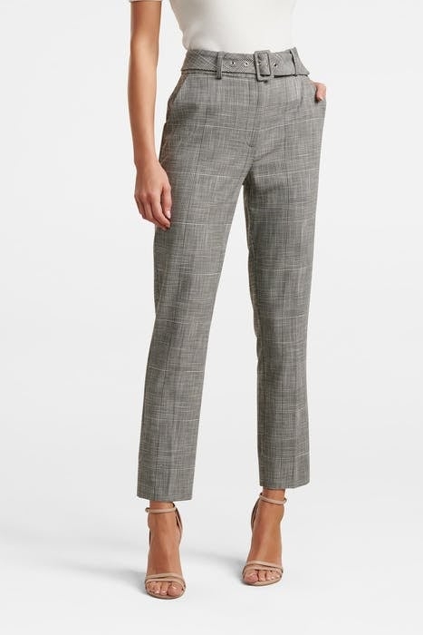 COURTNEY CHECK BELTED PANT CHECK 3