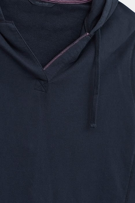 COTTON HOODED SWEAT FRENCH NAVY 6