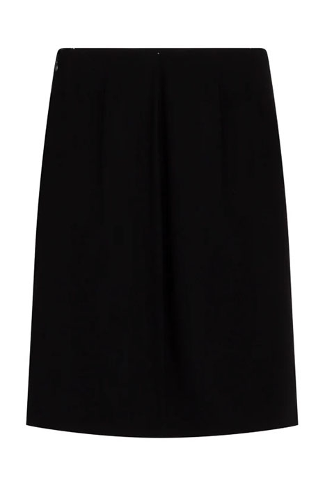 HIGH WAIST CREPE SKIRT BLACK 6