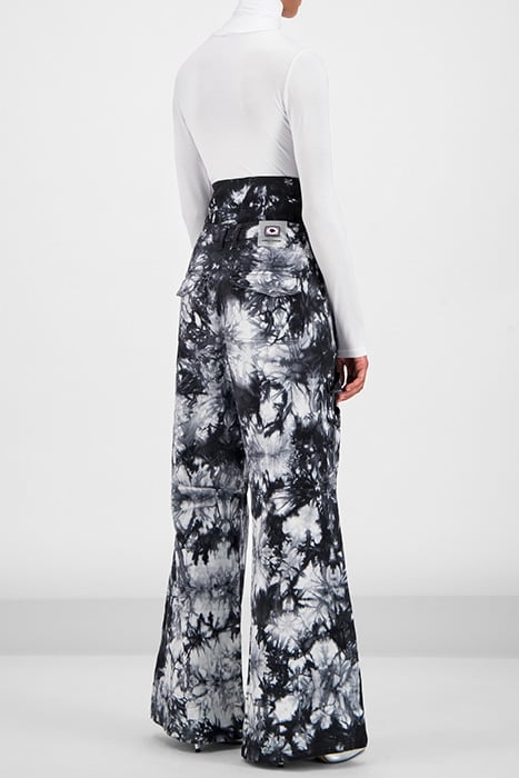 BLACK WHITE TIE DYE GEMMA PANTS 2