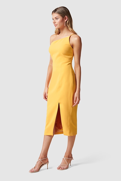 FRANCA ONE SHOULDER MIDI DRESS AMBER 3