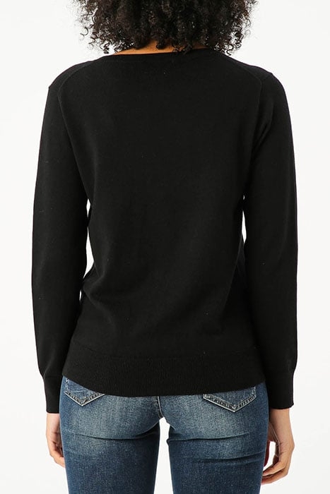 BASIC V-NECK SWEAT LS 2