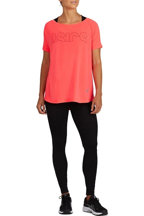 SPORT PRINT OUTLINE TEE PERFORMANCE BLACK/HOT PINK 4