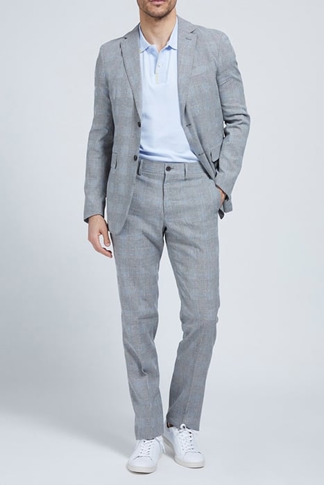 2B NOTCH BLAZER REGULAR FIT BLUE AND BLACK MULTI BLUE AND BL 3