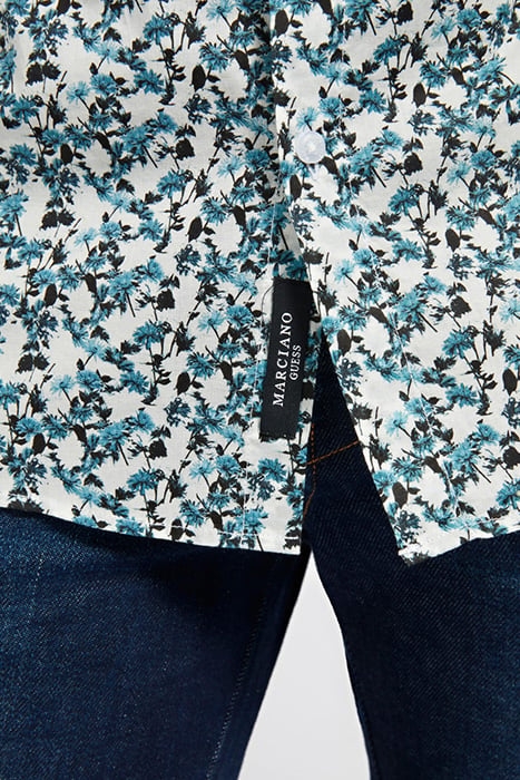 LS ITALIAN COLLAR NOTCHED CUFF BLUE BLOOM FLOWER BLUE BLOOM 4