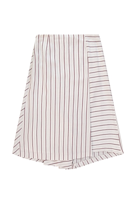 IRREGULAR STRIPED SKIRT OFFWHITE/M 2