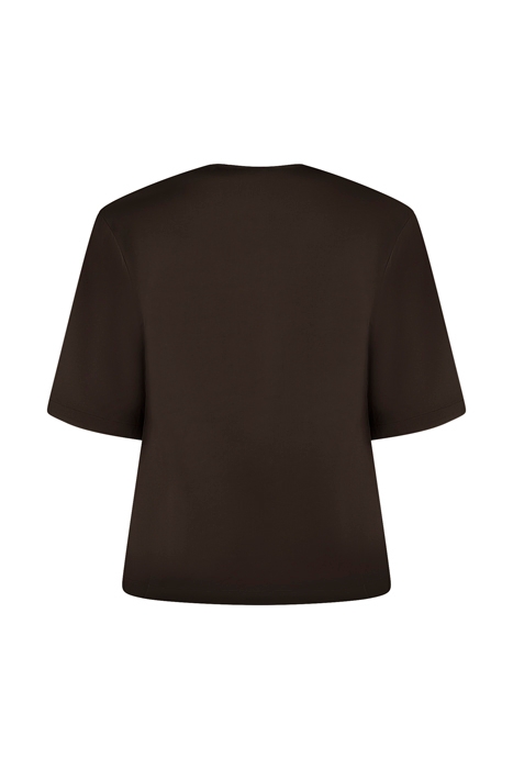 PAIGE SQUARE DRAPED SHIRT DARK OLIVE 2