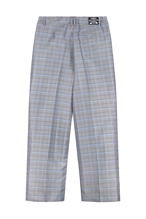 GREY BLUE CHECK KEANU PANTS 5