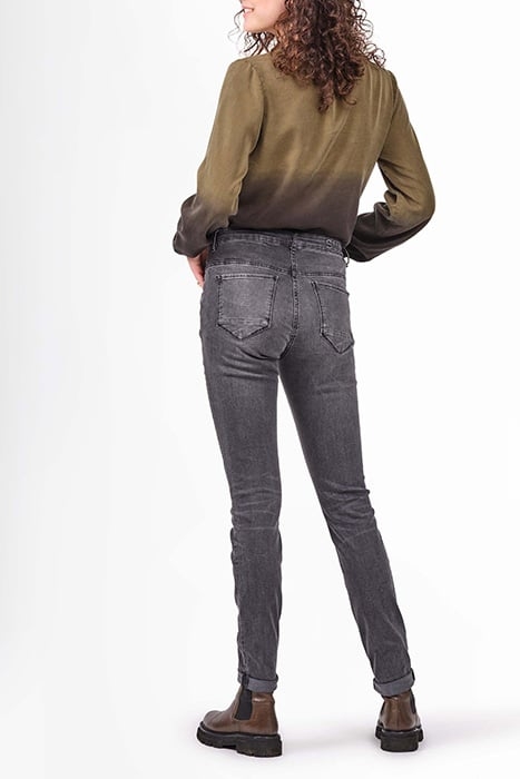 TROUSERS CASUAL LONG ON GREY DENIM STRETCH WASHED GREY DENIM 4