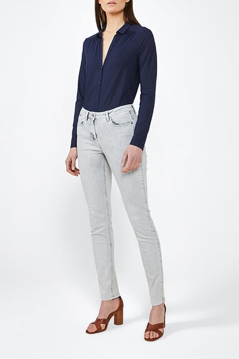 TROUSERS WOVEN LONG BLEACHED DENIM GREY 3