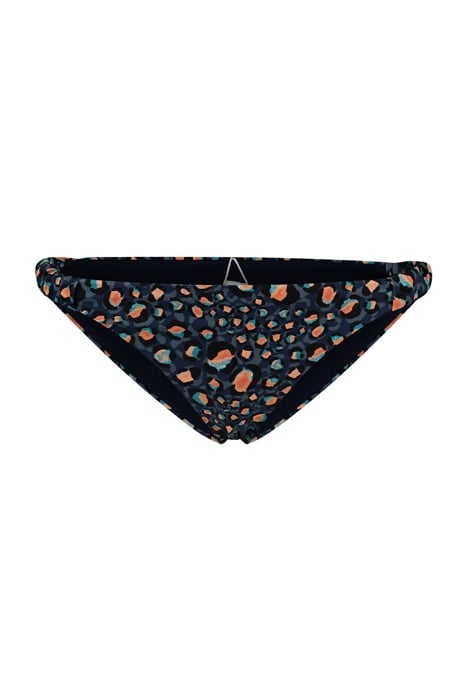 LADIES LEOPARD SPOT VINTAGE LOW BRIEF POSEIDON BLUE 3