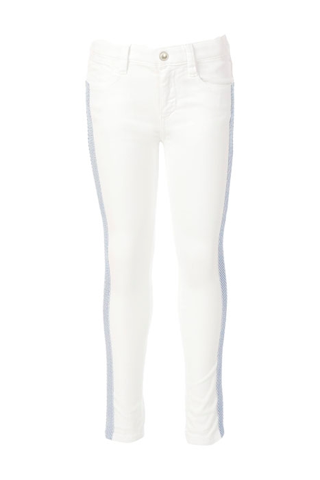 FITTED COTTON PANTS WHITE 1