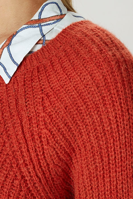 ROUND NECK RAGLAN PULLOVER ORANGE 6