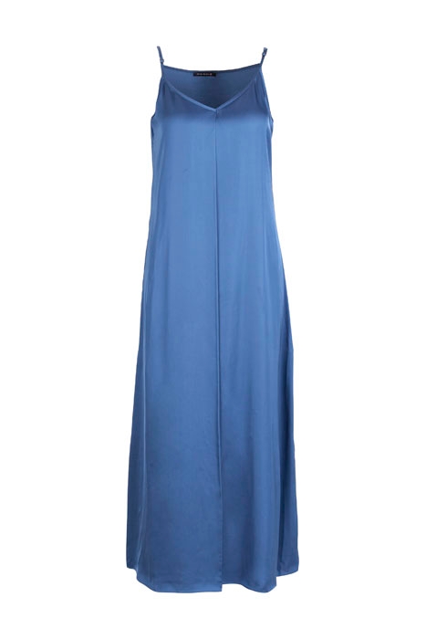 LONG SHINY DRESS BLUE 1