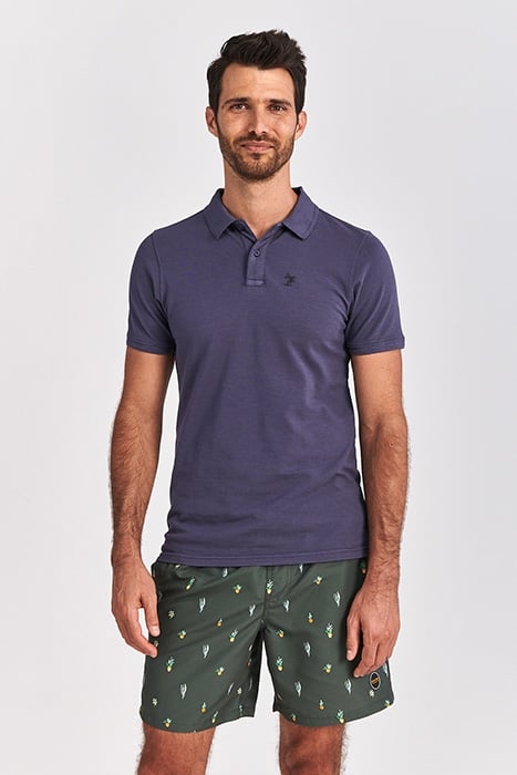 MEN PIQUE POLO BART DUSTY ANTHRACITE GREY 2