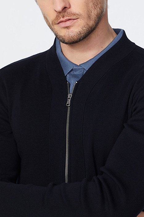 MEN’S NAVY BASEBALL-LOOK CARDIGAN NAVY 3