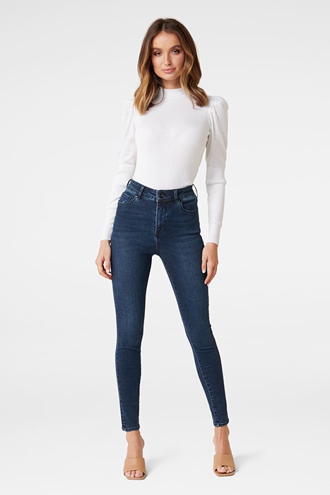 ZOE MID RISE ANKLE GRAZER JEAN DARK WASH DARK WASH 5