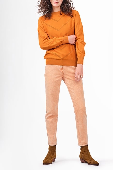 TROUSERS WOVEN LONG 24001730 HONEY GINGER 2