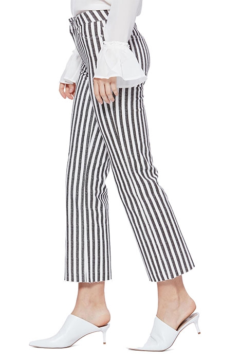 ATLEY ANKLE FLARE RAW HEM COVE STRIPE 3