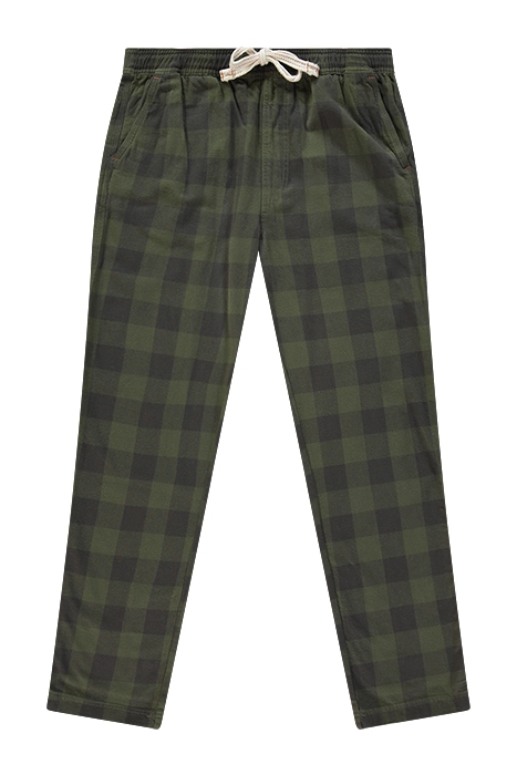 ALDRIDGE CHECK PJ BOTTOM KHAKI GREEN 1