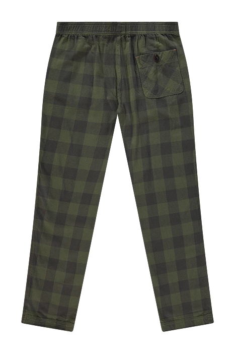 ALDRIDGE CHECK PJ BOTTOM KHAKI GREEN 2