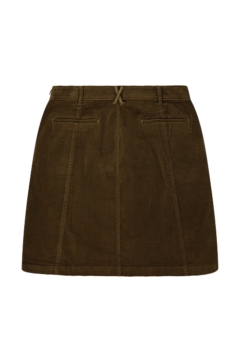 JOSIE CORD SKIRT KHAKI GRN 2