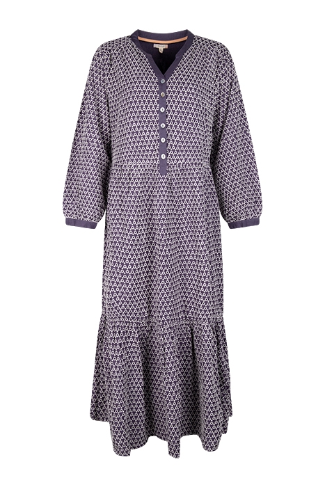 NIXIE EMBROIDERED MINI DRESS PURPLE 1