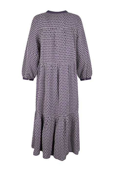 NIXIE EMBROIDERED MINI DRESS PURPLE 2