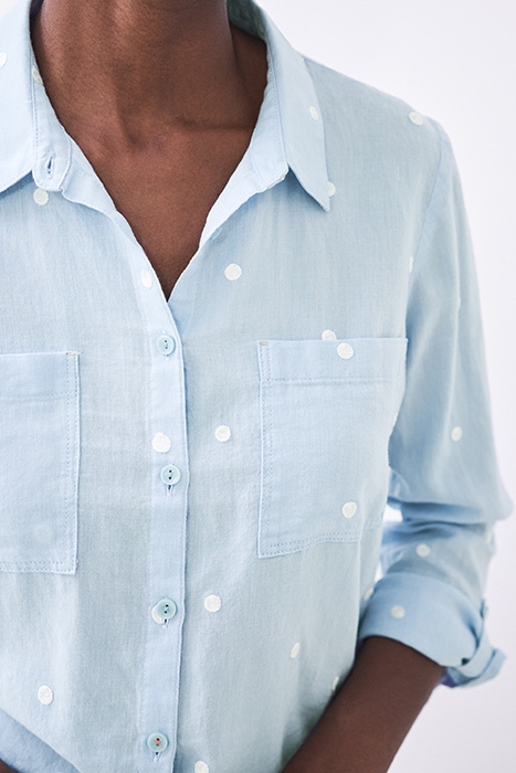 EMILIA COTTON SHIRT BLUE 4