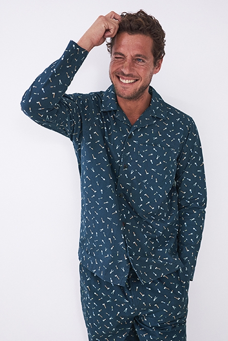 TOOLS PRINT PJ TOP NAVY MULTI 2