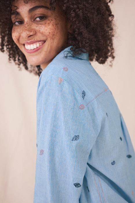 CARRIE SHIRT BLUE MLT 5