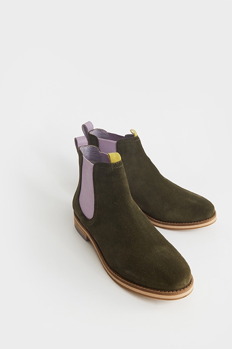 FLORA SUEDE CHEEA BOOT KHAKI GRN 2