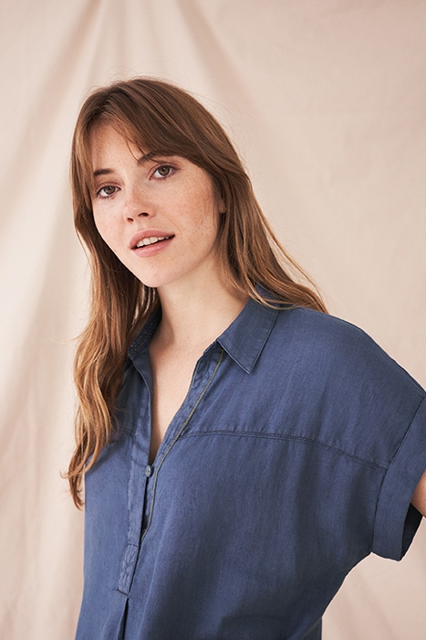 BANTU LINEN TUNIC DUS BLUE 4