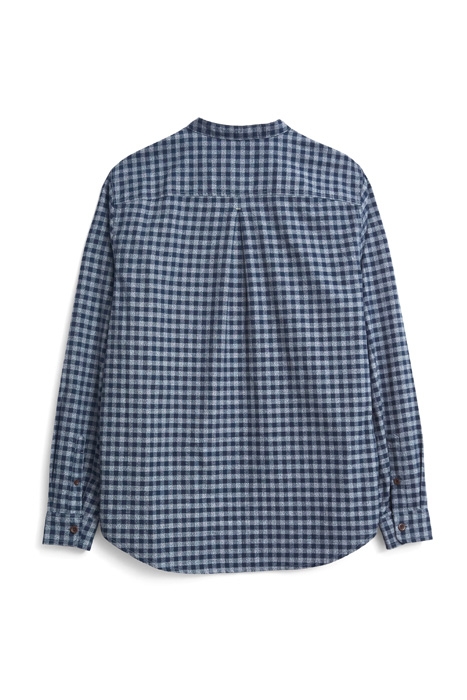GORSE GRANDAD CHECK SHIRT DARK NAVY 6