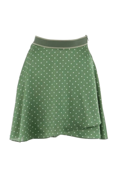 ADRIANA SKIRT SMALL DOTS OLIVE SAG 1