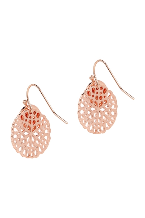 OTAZU FLOWER DISK EARRINGS ROSEGOLD ROSEGOLD 3