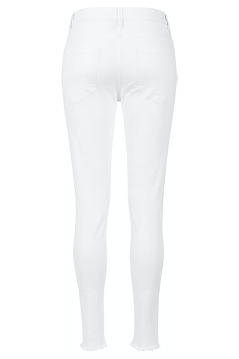 LADIES CUT KNEE PANTS WHITE 8
