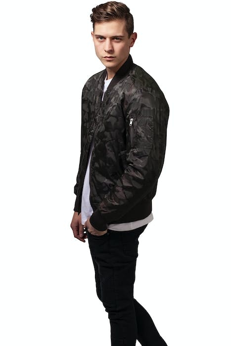 TONAL CAMO BOMBER JACKET DARK OLIVE 3