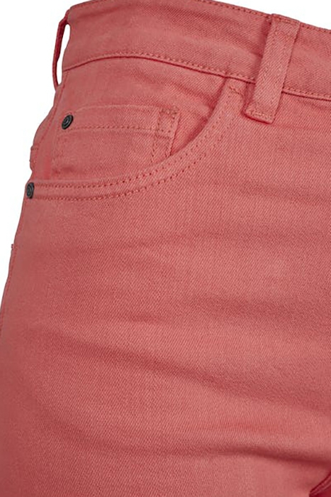 LADIES HIGHWAIST STRETCH TWILL SHORTS CORAL 7