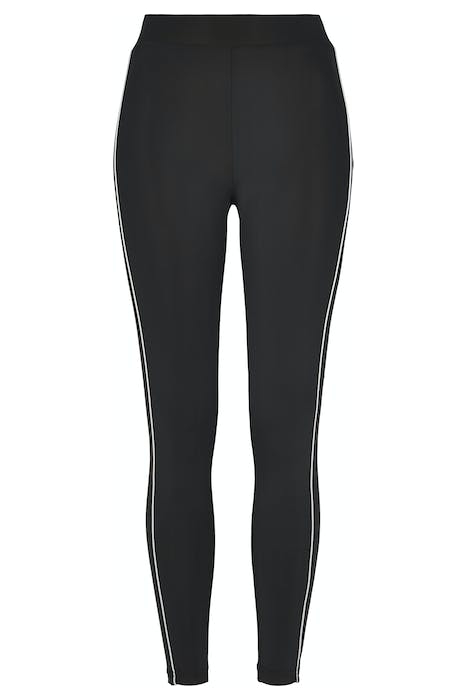 LADIES HIGH WAIST REFLECTIVE LEGGINS BLACK 1