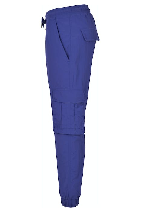 LADIES HIGH WAIST CRINKLE NYLON CARGO PANTS BLUEPURPLE 8