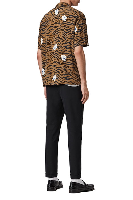 LAZARO SS SHIRT ORANGE/JET BLACK 4