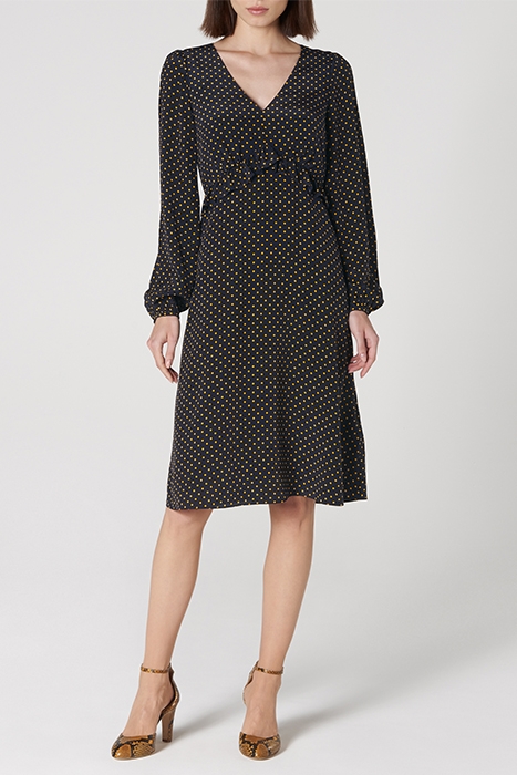 ZADIE MINI DRESS NAVY POLKA 2