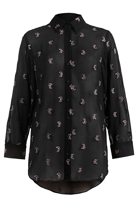 MARIANNA SNAKE SHIRT BLACK 1