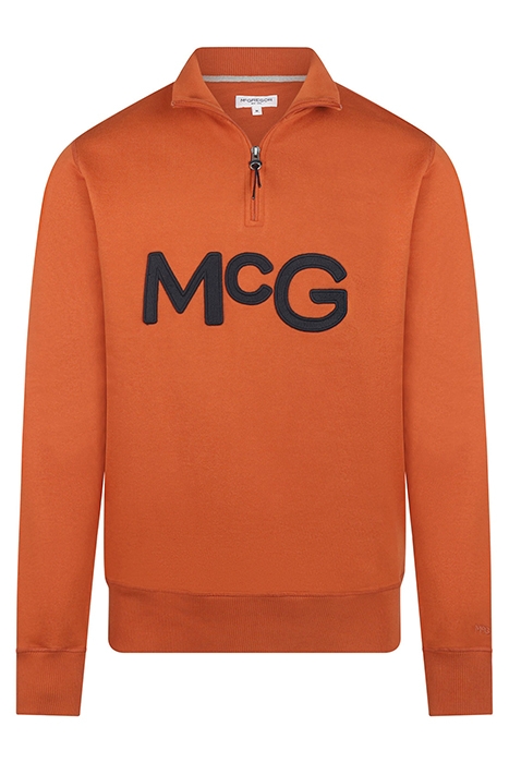 ZIP MOCK SWEAT POTTERS CLAY 3