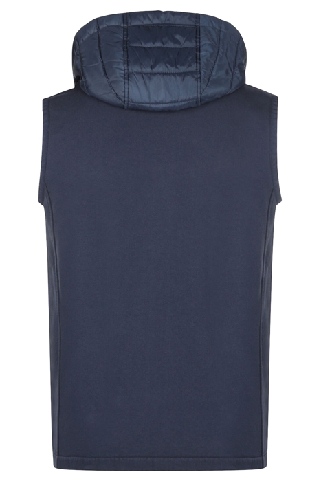 ZIP THRU VEST NYLON COMBI BLACK IRIS (NAVY) 4